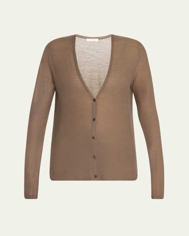 Kasem V-Neck Fine Cashmere Cardigan